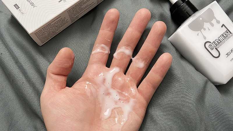 像jing液的菊花缓痛润滑油是怎么样的？开箱JEUSN仿精润滑油！